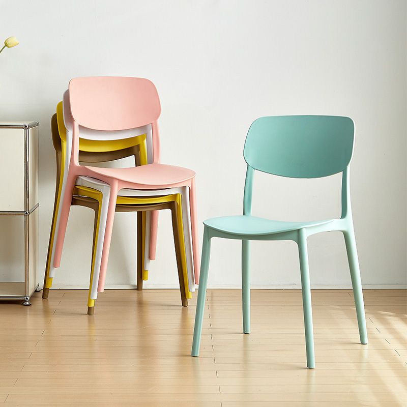 Sillas de plástico ligeras mesa de comedor de lujo sillas de comedor sillas de estudio de mesa de comedor plegable para el hogar