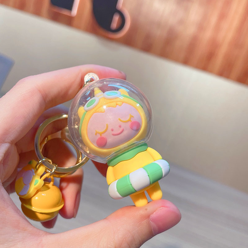 Cute Doll Pvc Metal Bag Pendant Keychain display picture 1