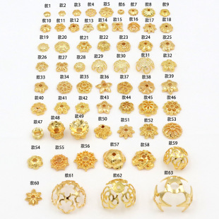 ��ɫ18K����U�ջ��� diy�ֹ������ִ���Ƭ��ñ������ϻ�����C16