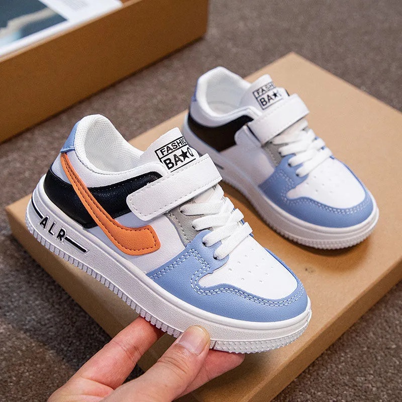 202 zapatos de una sola capa de primavera zapatos deportivos para niños zapatos casuales para niños zapatos de tablero bajo para niños medianos y grandes zapatos blancos para estudiantes de niñas