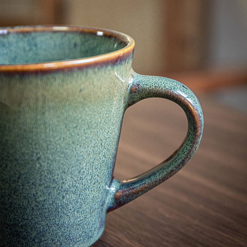 Tazas de agua de cerámica retrógrada para hombres 2025 nuevas tazas de café exportación transfronteriza