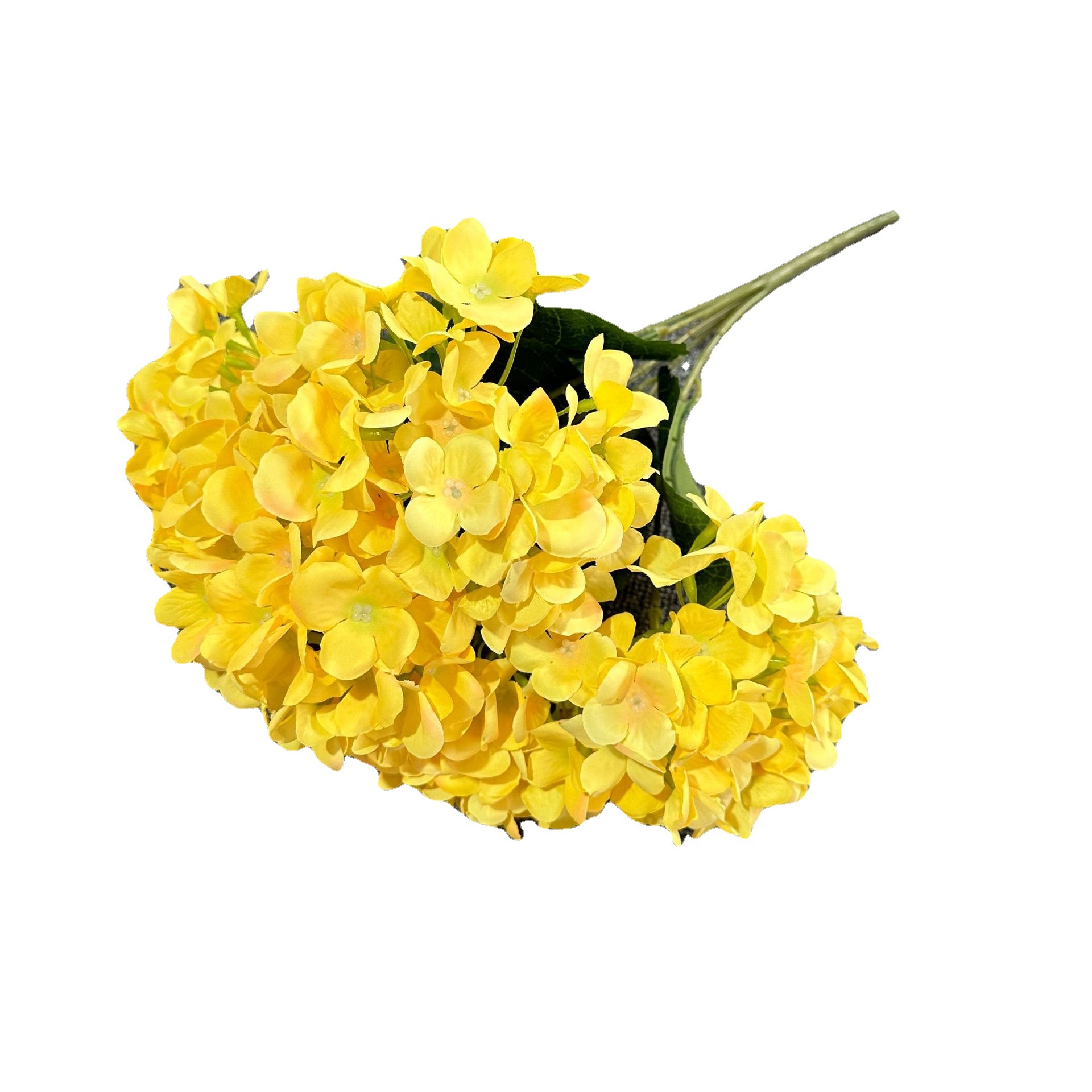 Celebridad en línea 5-cabeza macaron Hortensia flor artificial tela de seda hotel boda Boda arreglo floral decoración flor falsa transfronteriza