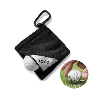 Cross-Border golf ball cleaning towel club towel cleaning cloth outdoor hook sports towel golf supplies