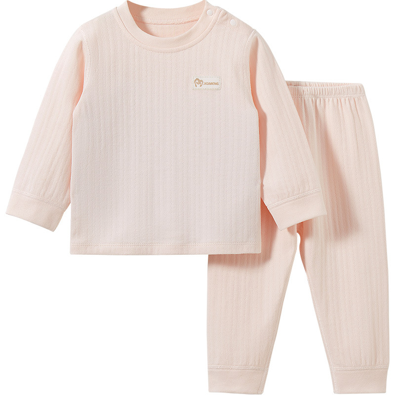 Ropa interior para niños traje de primavera, otoño e invierno para niños y niñas de algodón puro cálido traje dividido bebé otoño ropa pantalones largos