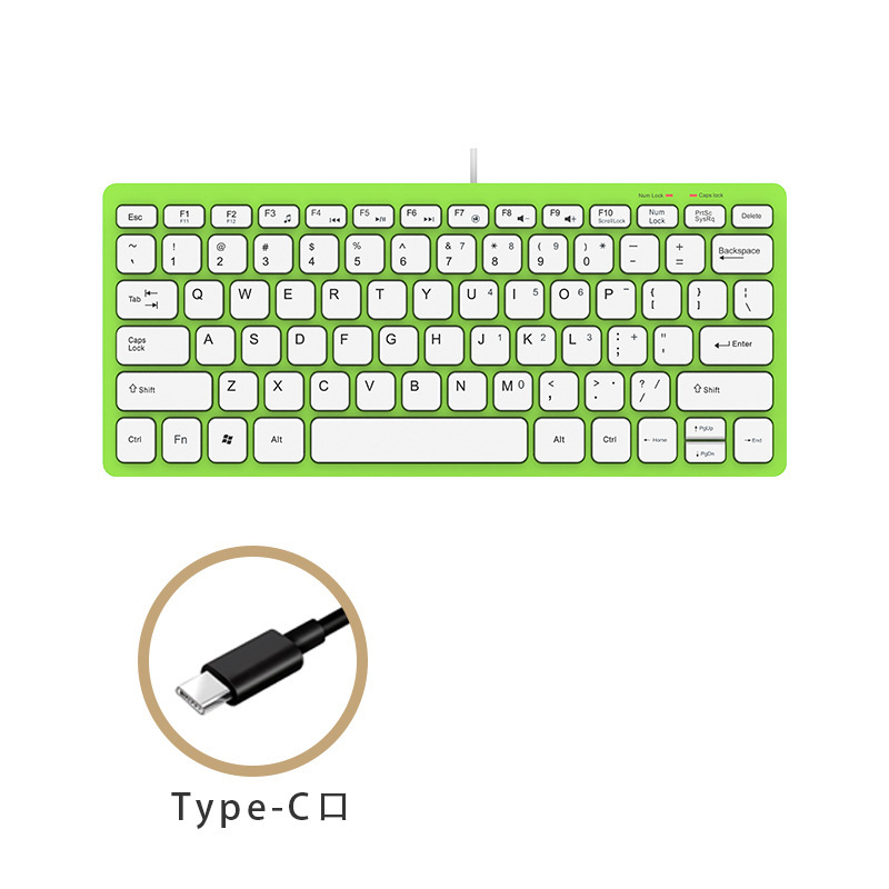 Typecインターフェイスps2丸口有線キーボードビジネスオフィス携帯パソコンノート学生軽量ミニ|undefined