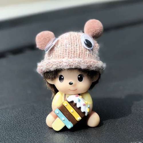 Single Monchchi doll car ornaments creative cute bobblehead doll car interior accessories cartoon car accessories for women