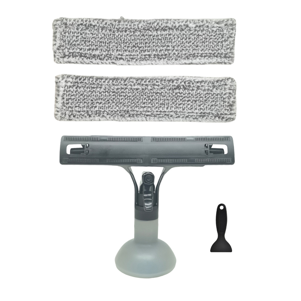 1 juego de regaderas antiguas + 2 paños grises para limpieza de ventanas