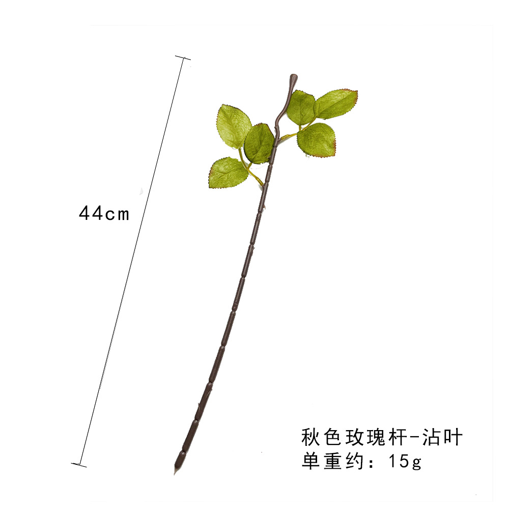 Malla de alambre de simulación Varilla de flor de rosa Varilla de flor de jabón de una sola rama Material hecho a mano Varilla de flor de alambre Fábrica de varilla de flor falsa al por mayor