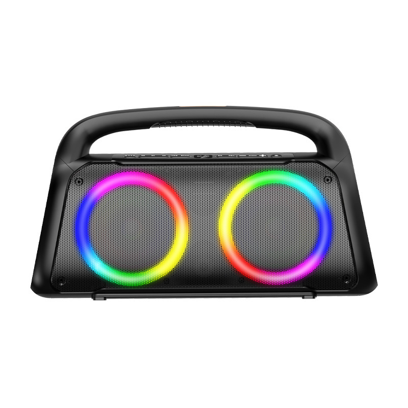 Factory Wholesale Domestic Cross-Border E-Commerce Hot Model Boom Box Bluetooth Speaker Satchel Audio with 2 Microphones Factory Wholesale Domestic Cross-Border E-Commerce Hot Model Boom Box Bluetooth Speaker Satchel Audio with 2 Microphones