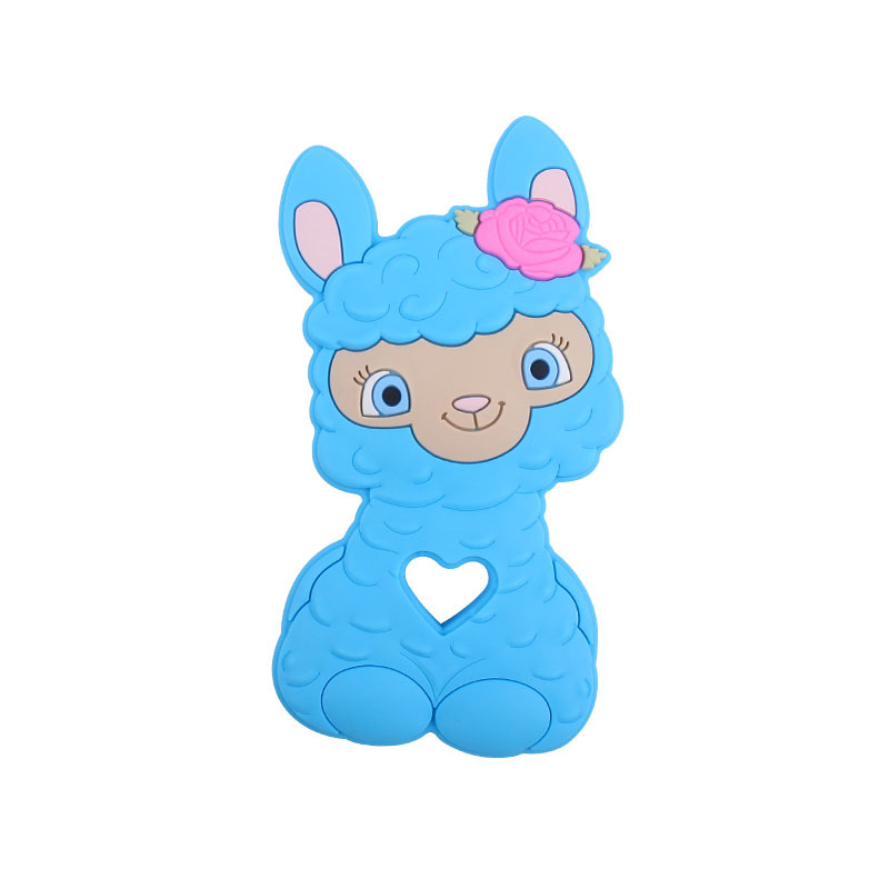 Amazon nuevo bebé de dibujos animados animal ovejas molares mordedor bebé juguetes creativos maternal y niño suministros fabricante