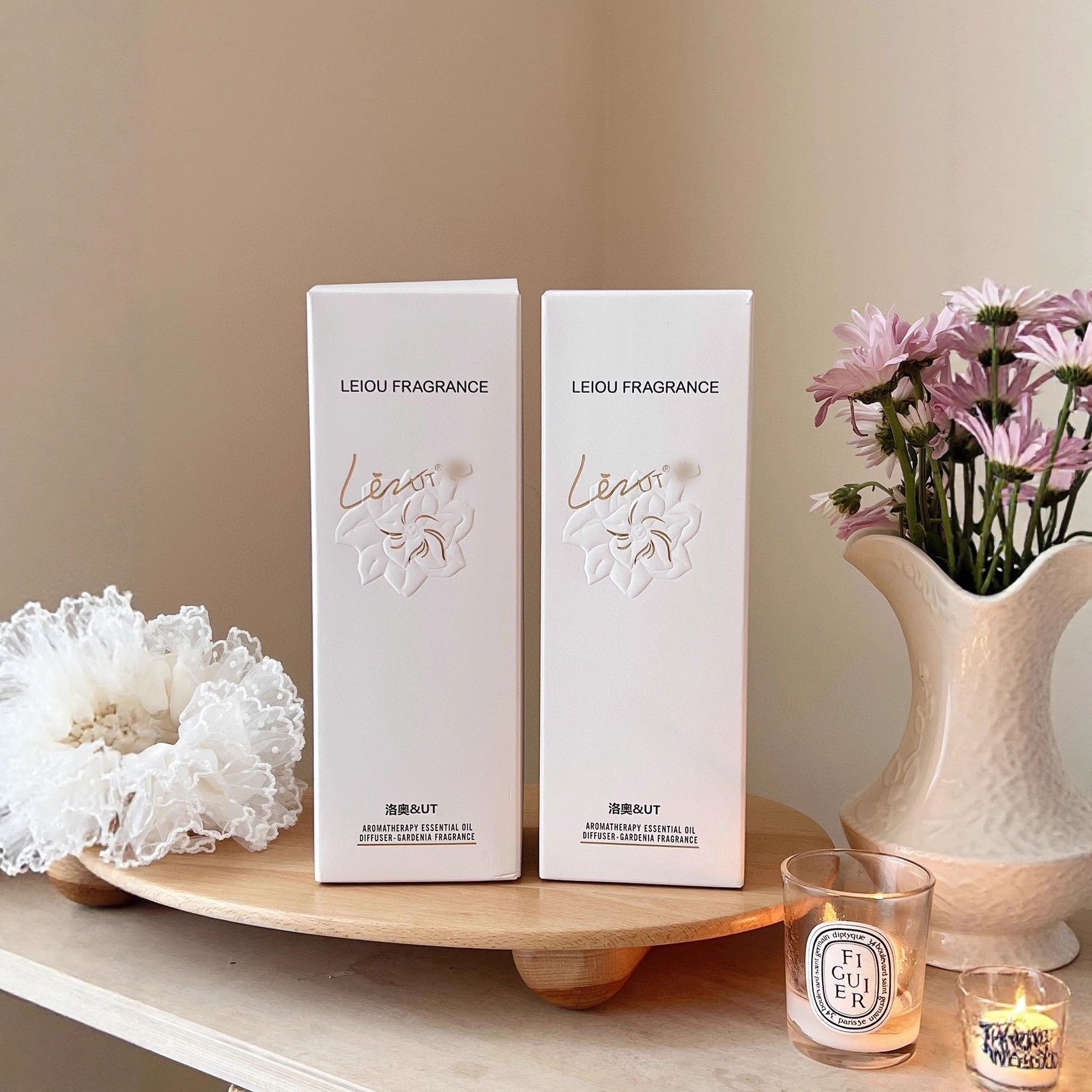 Genuino Luo 'ao UT gardenia flor aromática doméstica interior perfumes vegetales naturales duraderos perfumes de aceite esencial sin fuego al por mayor