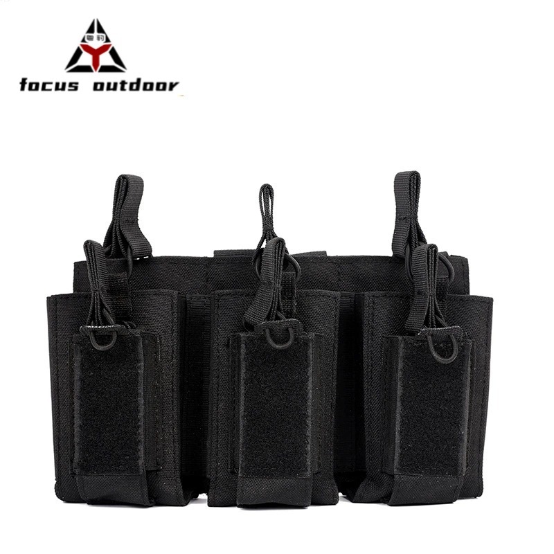 Venta caliente táctico para niños y madres triple bolso colgante chaleco de campo bolso de bala accesorios multifuncionales bolso de chaleco táctico en stock