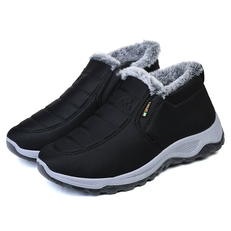 Зимние тепло-ботинки из хлопка, унисекс обувь на slip-on, размеры 36–44
