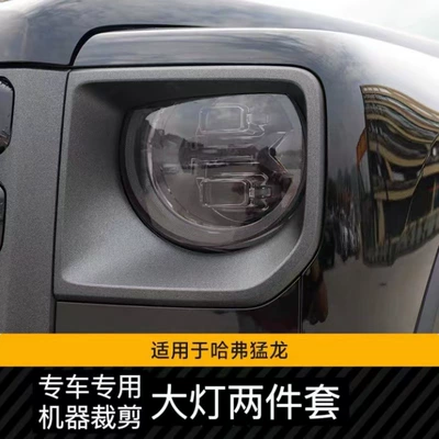 Auto Color Change Film, Headlight Film Tank 400 Blackened - raptors-front-large-membrane-transparent-model
