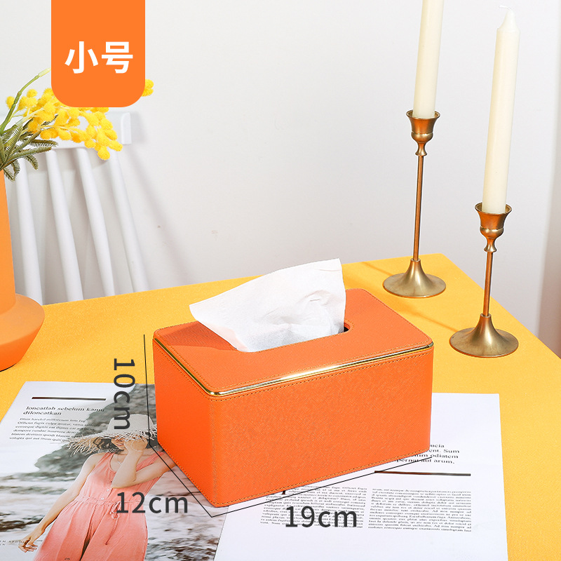 Caja de pañuelos hogar sala de estar luz restaurante de cuero de lujo multifuncional coche mesa de café caja de almacenamiento sala de estar caja de pañuelos imprimible