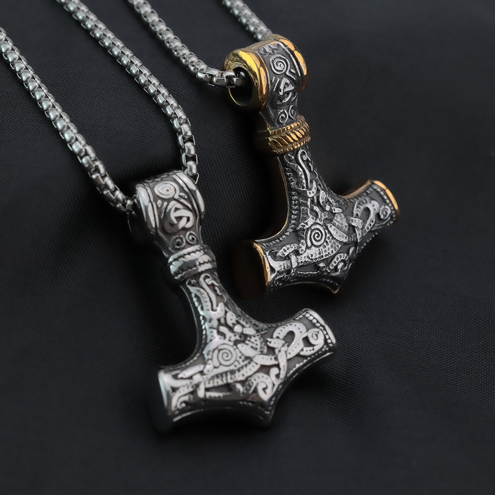 Retro pendant stainless steel for men and women, necklace, material