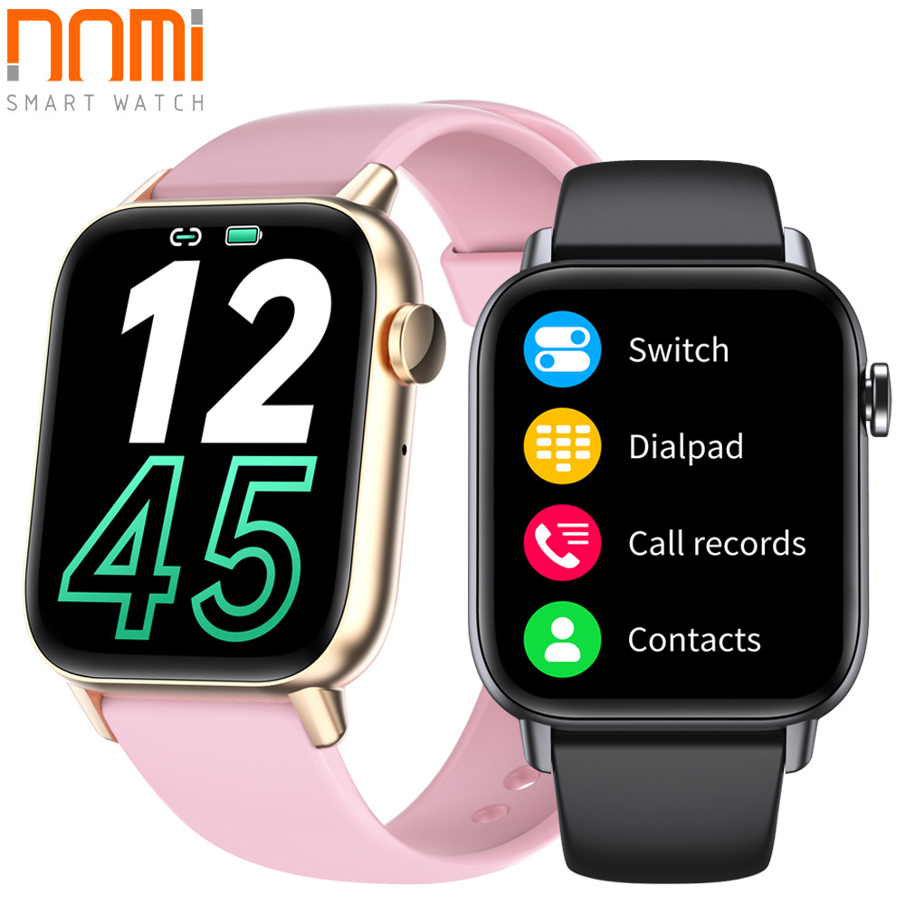 跨境1.72inch心率血氧體溫SOS音樂防水通話智能手錶 smartwatch