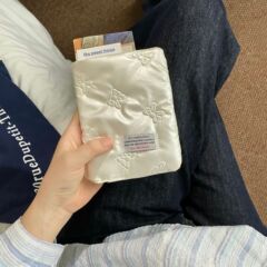 Pu蝶結びプリント証明書パスポートカバーins韓国系少女高颜値旅行パスポート保護クリップ保護カバー