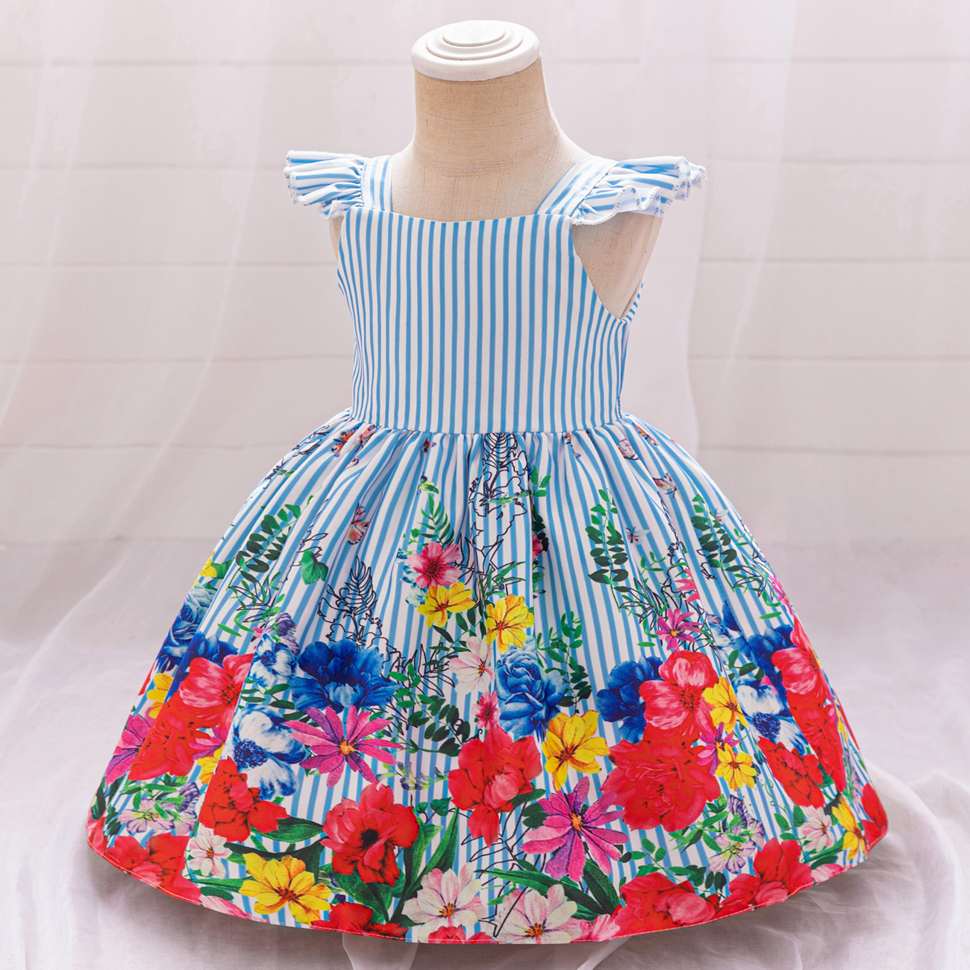 Bebés bebés aniversario vestido vestido princesa vestido vestido