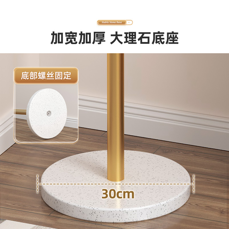 輕奢衣帽架落地臥室家用大理石衣架置物架客廳移動掛衣架簡易衣架