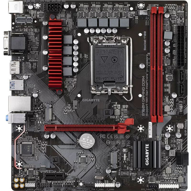 Материнская плата Magic Eagle B760M GAMING DDR4 для игр, поддержка CPU 12-го/13-го поколения (B760/LGA1700)