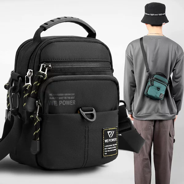 New Fashion Crossbody Bag for Men, Sports Water-Repellent Shoulder Bag, Personalized Casual Cycling Bag, Trendy Crossbody Bag