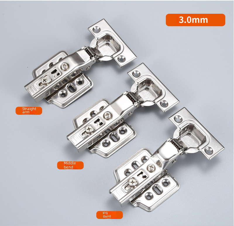 304 stainless steel hinge cabinet wardrobe door buffer hydraulic damping spring hinge furniture hardware accessories wholesale