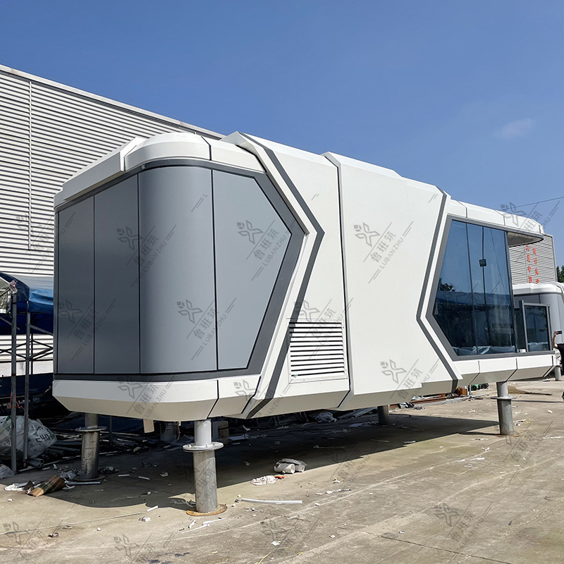 Red móvil de la casa foto reloj-en la tecnología sentido espacio cápsula personas campamento área escénica integrado Casa Hotel