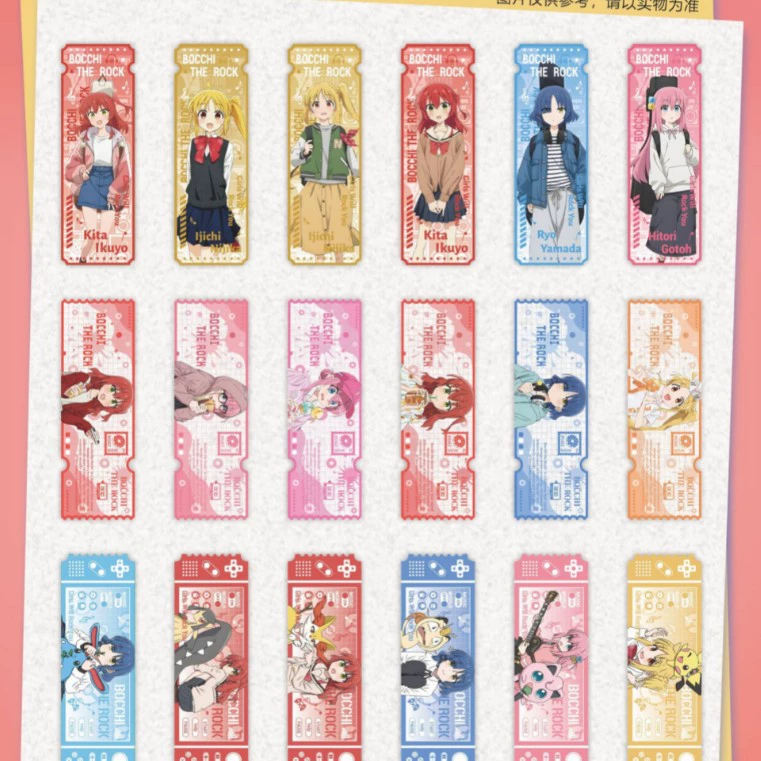 Animation peripherals, colorful laser ticket stubs, blind boxes, high-looking two-dimensional millet peripherals