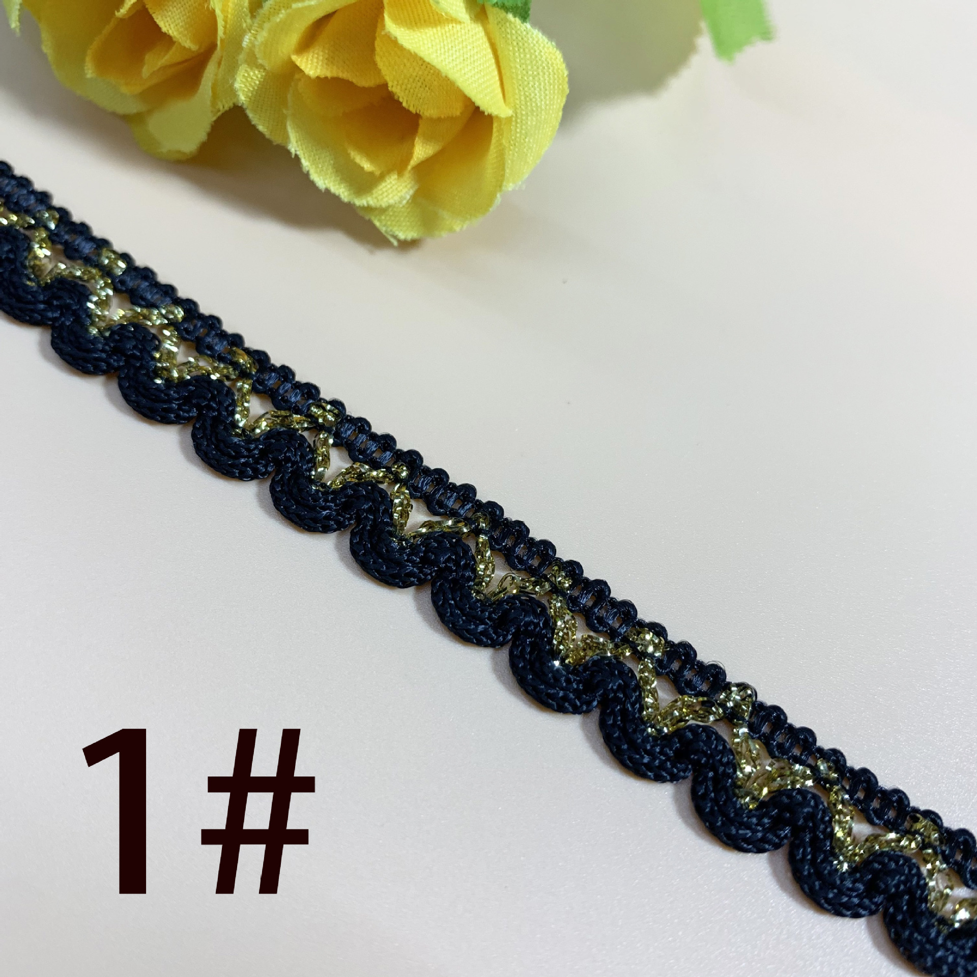 Nueva media luna madre cinturón borde cuerda ropa textil hogar cortina decorativa tira lateral oro y plata seda madre cinturón Accesorios