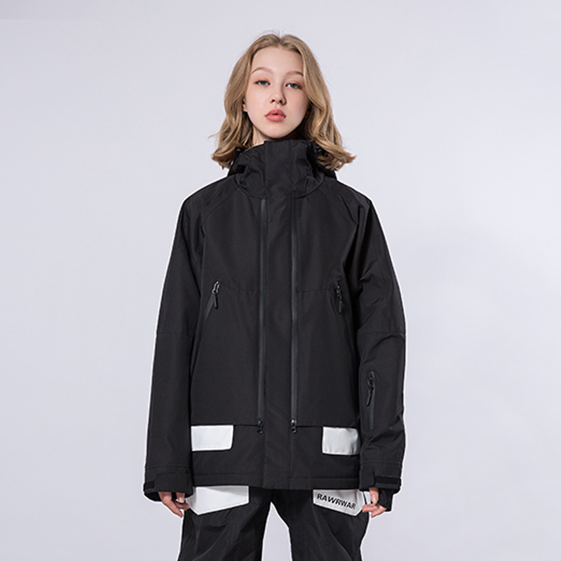 2023新款滑雪服男女同款户外单板防风防水保暖耐磨滑雪服上衣外套