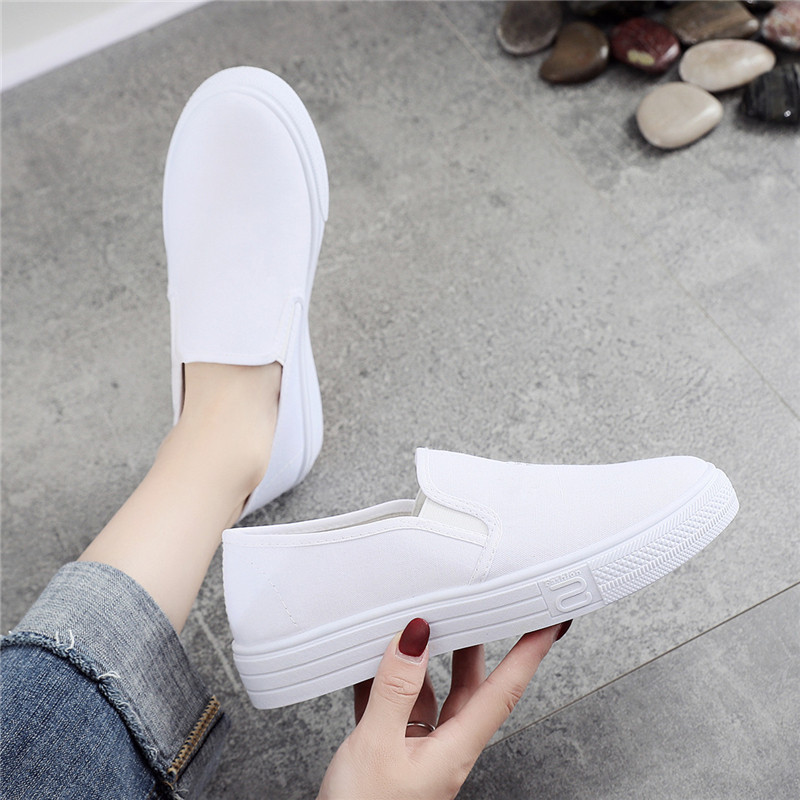 Nurse shoes women's white flat non-slip casual shoes lightweight comfortable beauty shoes White shoes single-layer shoes old Beijing cloth shoes