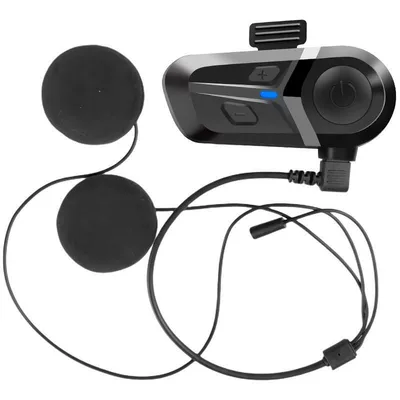 Motorcycle Helmet Bluetooth Headset Full Motorcycle Helmet Headset - black-soft-wheat