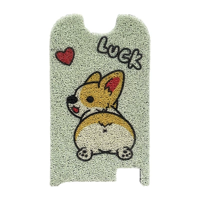 Electric vehicle foot mat: mat waterproof special - green-corgi-taotao-plus