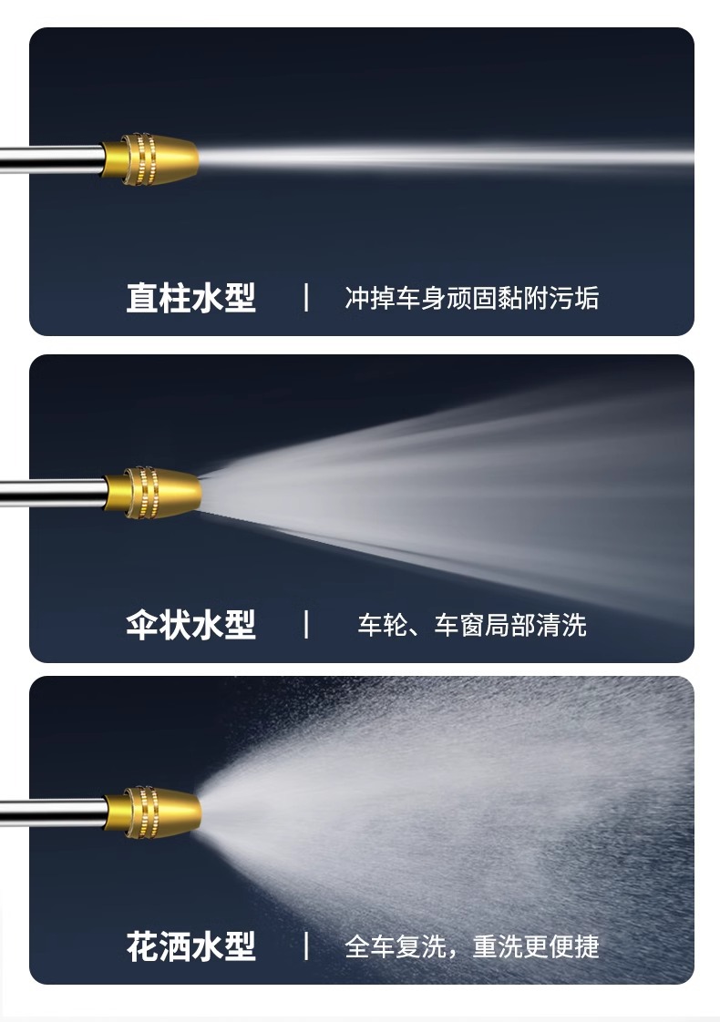 High Pressure Car Washing Water Gun Household Washing Flower Watering Telescopic Water Pipe Hose Tap Water Pressurized Pressurized Water Gun Nozzle Gun