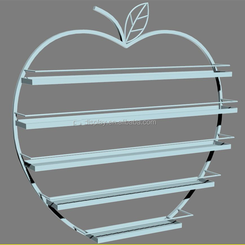 Jiahua Nail Art Shelf Wall Hanging Apple Wall Storage Rack Nail Polish Gold Storage Rack Iron Nail Art Display Rack