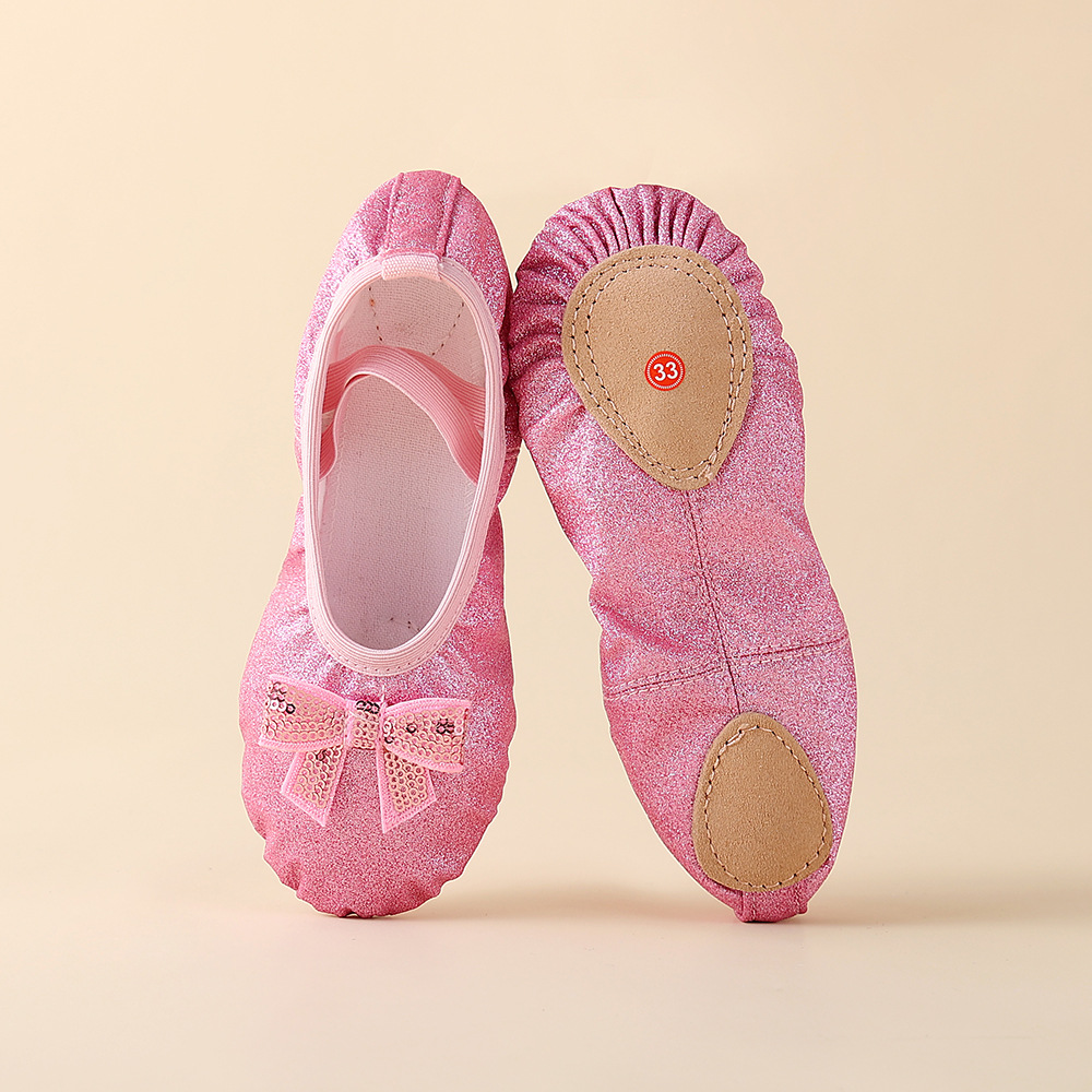 Dance shoes, performance shoes, soft-soled ballet shoes for exams and practice, cat paw shoes, children's performance shoes, kindergarten white shoes