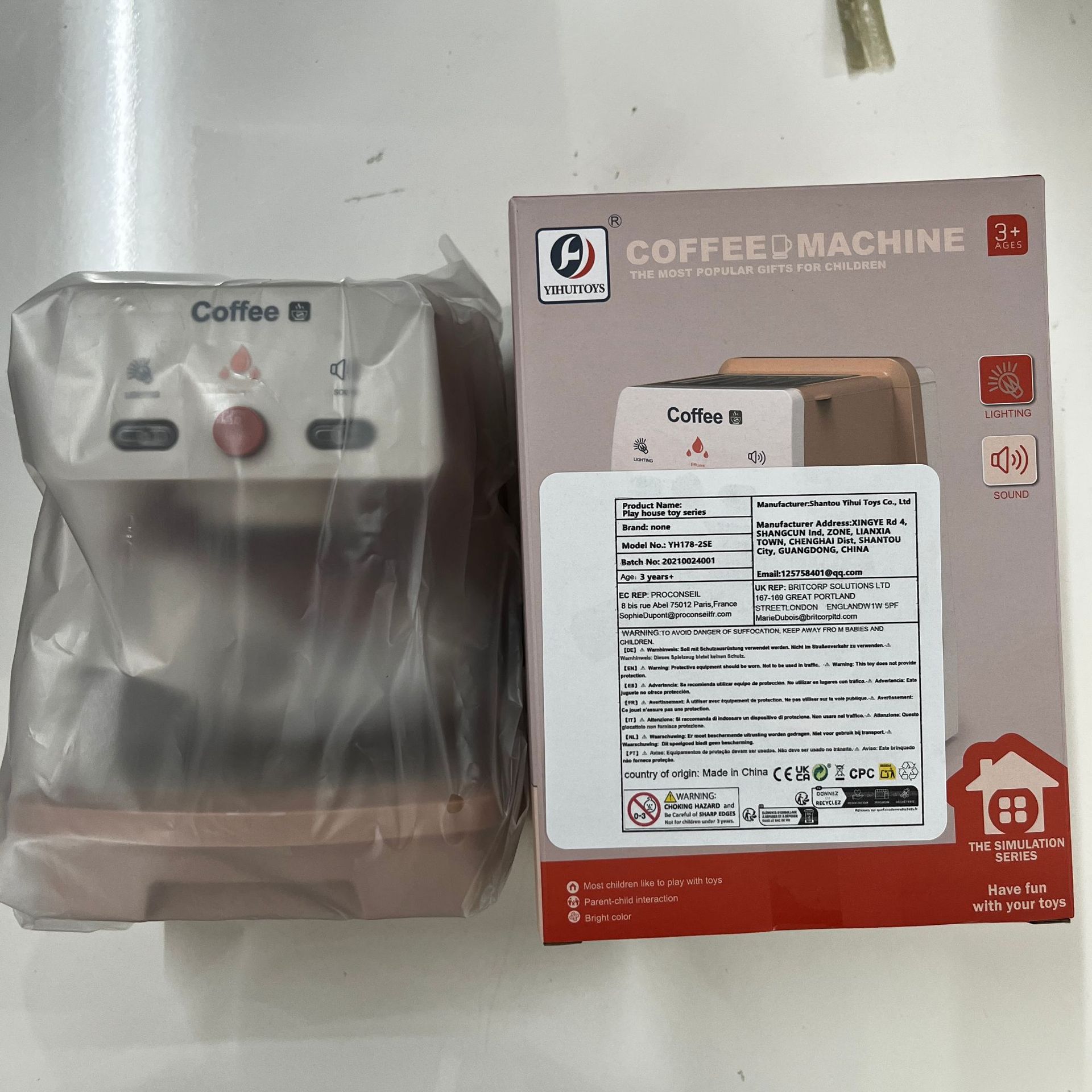 Amazon cafetera infantil puede presionar juguetes de ensamblaje en casa cocina simulación máquina de burbujas de leche juguetes inteligentes