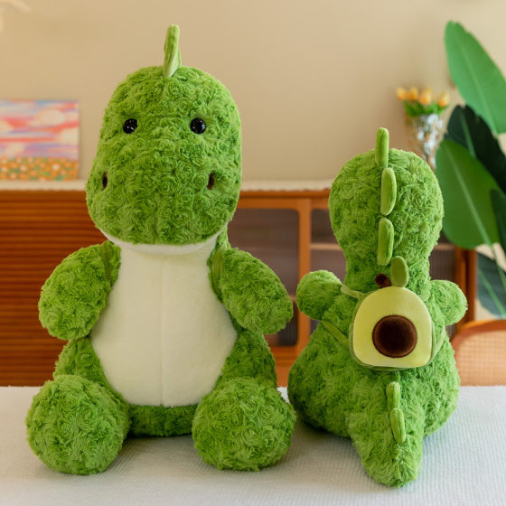 Brush flower dragon avocado backpack dinosaur plush toy doll doll sleeping pillow for girlfriend in stock wholesale