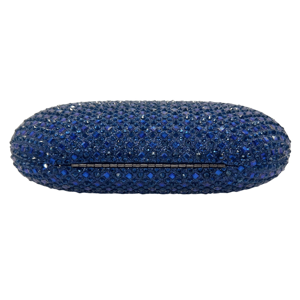 Túi clutch nữ đính đá sáng bóng dự tiệc thanh lịch — vàng nhạt, bạc, ngọc lục bảo, màu xanh đậm chi tiết 6