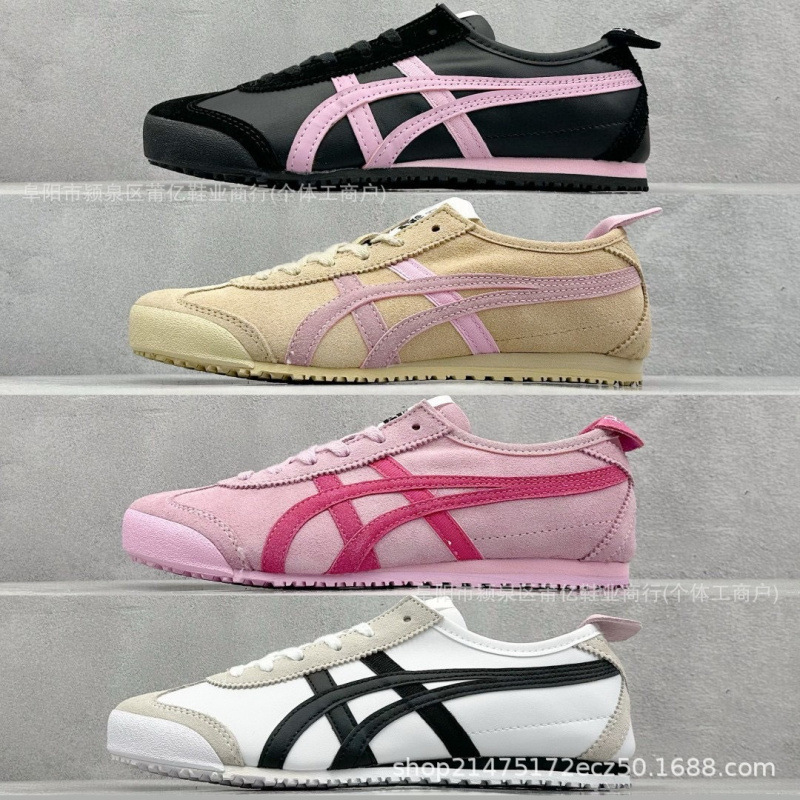 莆田纯原Tiger鬼冢虎鞋子藏青色男帆布鞋一脚蹬休闲板鞋女百搭款