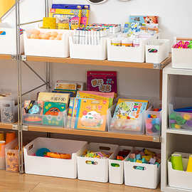 儿童玩具文具杂物分类整理盒幼儿园材料收纳盒桌面大容量收纳筐