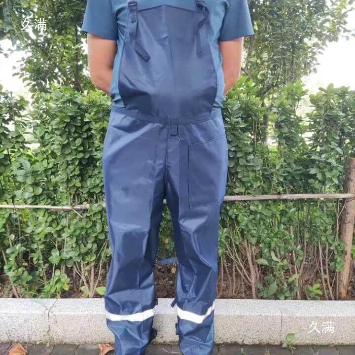 Pantalones de corte de césped al aire libre ropa de polvo industrial y agrícola pantalones de cinturón de hombro de jardín de protección laboral botón de pierna