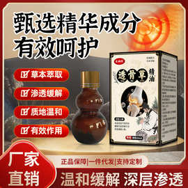 新品热卖源头厂家直销透骨草精油颈肩腰腿不适按摩舒缓渗透批发