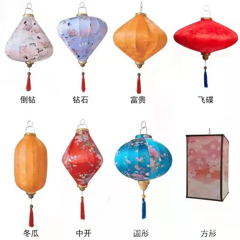 中式户外景区街道夜市装饰中国风创意发光国潮异形古风越南宫灯笼