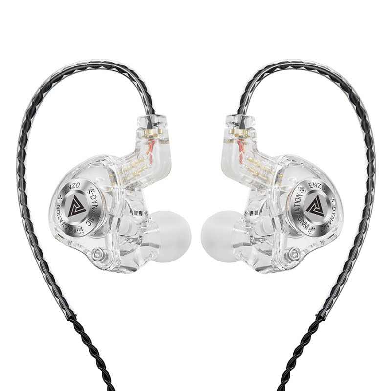 QKZ ENZO PRO Enzo 携帯電話ヘッドフォン インイヤー重低音ワイヤー制御交換可能なワイヤー取り外し可能なヘッドフォン|undefined