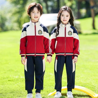 小学生校服春秋套装儿童班服运动服幼儿园园服秋冬季冲锋衣三件套