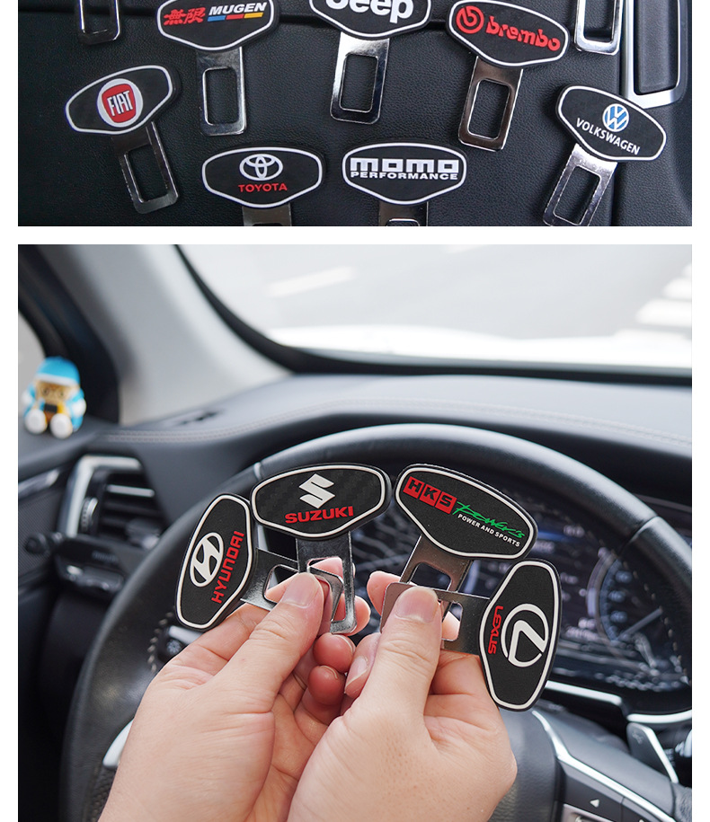 Suitable for Car Seat Silent Buckle Car Interior Modification Accessories Zinc Alloy Lock Silent Extender