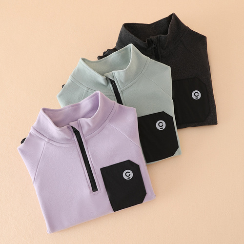 Men's and Women's Children's Underwear, Children's Base Shirts, Baby Single Piece Autumn Clothes, Warm Up Tops, Category A