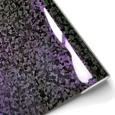 Body sticker — Changing Film, Glossy and Matte - chaotic-carbon-gray-charming-purple-30cm30cm